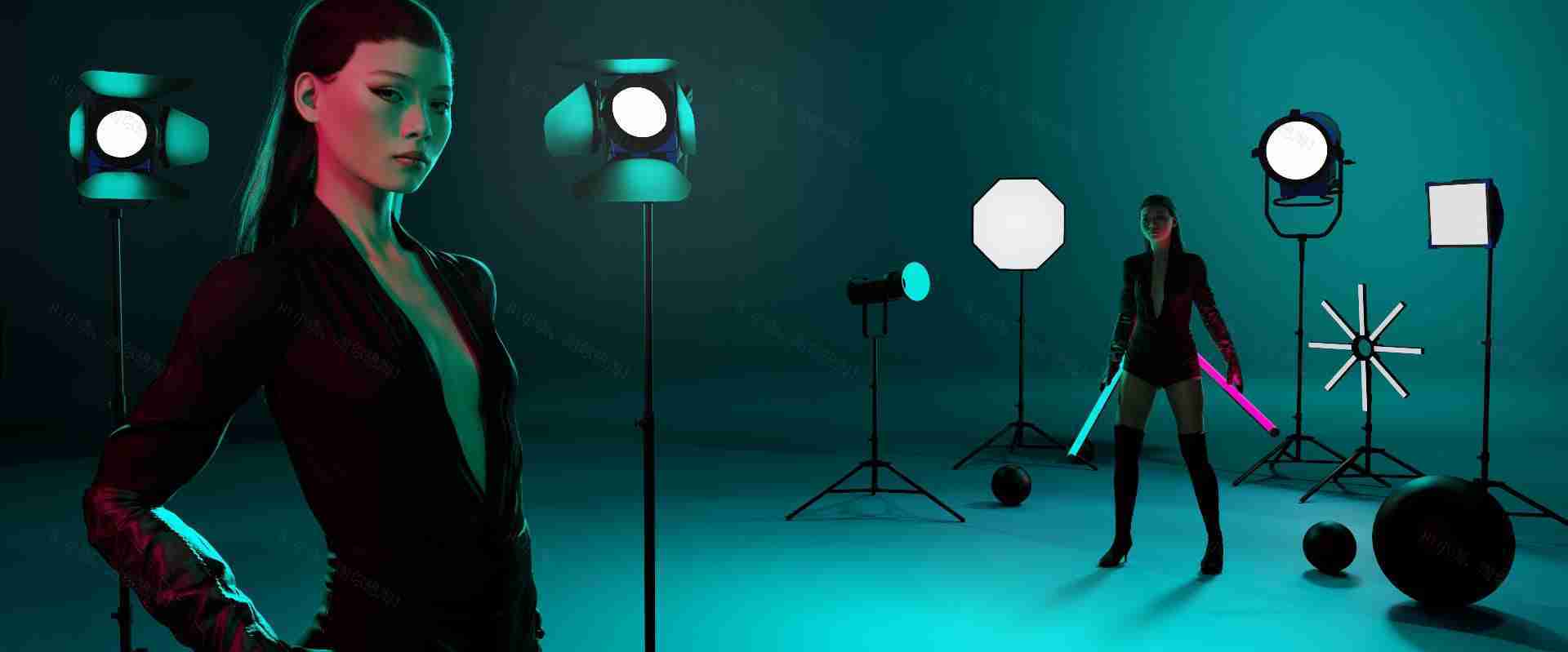 set.a.light 3D STUDIO For Mac v2.5.9 三维模拟影室布光效果软件中文版